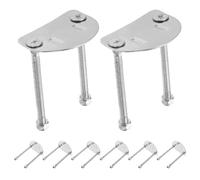 Ciieeo Piastre in Acciaio Inox per Pattini a Rotelle 8 Pezzi, Supporto Base Ammortizzatore Integrato, Accessori Montaggio Compatibili per Pattini da Hockey e Ricreativi