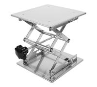 Ciieeo Piattaforma di supporto per cric da laboratorio - Tavolo di sollevamento manuale 200x200 mm - Piattaforma di supporto per cric da laboratorio in acciaio inossidabile - Tavolo di sollevamento