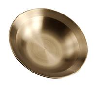 Ciieeo Piatto di pasta in acciaio inossidabile a forma di cappello profondo stoviglie in metallo per cucina servire insalata dessert campeggio picnic barbecue contenitore portatile resistente per