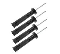 Ciieeo Picchetti a Molla per Bandierina D’Angolo da Calcio Set 4 Pezzi Ancoraggio a Terra Stabile e Base Nera Attrezzatura per Allenamento di Calcio e Esercizi di Agilità sul Campo