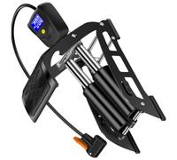 Ciieeo Pompa ad Aria a Pedale Portatile Mini Digitale per Bicicletta, Veicolo Elettrico e Auto, Pompa Domestica Multifunzionale per Palloni e Gonfiabili, Compatta e Facile da Trasportare