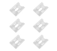 Ciieeo Porta Tessere Auto con Ventose 6 Pezzi in Plastica per Permessi Parcheggio e Carte Assicurative Vista su Parabrezza Auto Tutti i Modelli