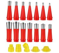 Ciieeo Punte di Precisione per Calafataggio in Acciaio Inox Kit Completo da 19 Pezzi per Sigillatura e Riempimento Crepe in Casa e Ristrutturazioni