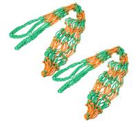 Ciieeo Rete per Alimentazione Lenta Fieno Cavalli e Capre Sacco Sospeso Resistente per Stalla e Pascolo Mangiatoia Portatile Grande Capacità 2 Pezzi per Uso Agricolo