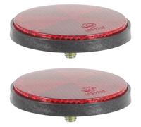 Ciieeo Riflettore Catarifrangente Posteriore Rotondo 2 Pezzi in Plastica Rossa Vite 6mm, Accessorio di Sicurezza per Biciclette, Veicoli a Motore e Rimorchi, Facile da Installare