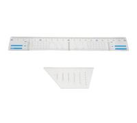 Ciieeo Righello per Disegnare Pentagrammi, Strumento per Linee Parallele in Plastica, per Composizione di Testi in Inglese e Book Writing, Studenti, 1 Pezzo