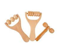Ciieeo Rullo Per Massaggi in Legno Naturale Strumento Per Automassaggio Manuale Rullo Massaggiante Per Piedi Gambe Avambracci Allevia e Affaticamento Facile Da Trasportare