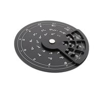 Ciieeo Ruota delle Quinte in Lega di Alluminio Nero per Chitarra e Ukulele, Design Rotante Supporto Teoria Musicale per Lezioni e Sessioni in Studio