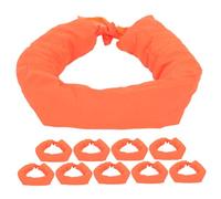 Ciieeo Sacchi Di Sabbia Per Coni Stradali 10 Pezzi, Sacco Pesi Arancione 8x100 Cm, Resistente Alle Intemperie Per Sicurezza Cantieri, Parcheggi e Segnaletica Stradale