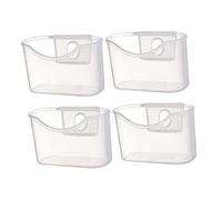 Ciieeo Scatola Appendibile per Frigorifero Porta Buste Salsa e Condimenti Mini Organizer Trasparente in PP per Cucina Ufficio e Casa