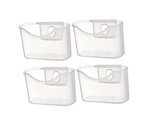 Ciieeo Scatola Appendibile per Frigorifero Porta Buste Salsa e Condimenti Mini Organizer Trasparente in PP per Cucina Ufficio e Casa