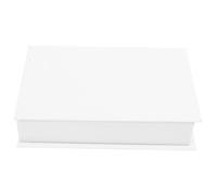 Ciieeo Scatola Decorativa per Studio Bianca in Cartone Vintage | Esterno Resistente alla Deformazione, Stile Minimalista, per Home Staging, Nasconde Anelli e Batterie di Ricambio