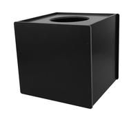 Ciieeo Scatola per Lotteria Cubica Nera 24 Cm, Cassetta Donazioni e Urna Votazioni Multifunzione, Materiali Resistenti per Eventi e Feste Sociali