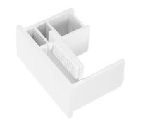 Ciieeo scrivania del computer della casa delle bambole portatile in miniatura piccoli mobili tavolino da casa delle bambole mini mobili di simulazione cose in miniatura stecca bianca