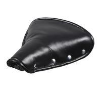 Ciieeo Sella per Bici Vintage in Pelle Molle Cuscino per Sella da Equitazione Resistente e Confortevole Adatta per Triciclo e Bici D’Epoca Colore Nero