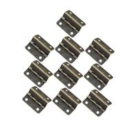 Ciieeo Set 10 Pezzi Cerniere in Metallo a Tre Pieghe per Scatole di Legno Cerniere per Mobili Multiuso ad Angolo Retto per Specchi e Wc Alta Resistenza e Flessibilità Silenziosa