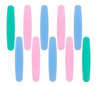 Ciieeo Set 10 Spremi-Dentifricio Luminosi in PVC Riutilizzabili Dispenser Compatti e Leggeri per Tubetti Dentifricio Cosmetici e Unguenti - Strumento Manuale Antispreco Colore Casuale