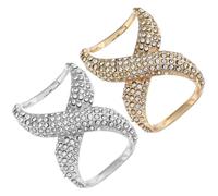 Ciieeo Set 2 Anelli Fibbia per Sciarpa Strass, Clip Fermaglio per Scialle e Camicie Oversize, Decorazione Elegante per Abbigliamento Femminile