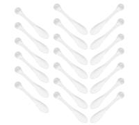 Ciieeo Set 20 Pezzi Cucchiaio per Crema in Acrilico Trasparente e Bastoncino per Massaggio Contorno Occhi, Strumento Cosmetico per Maschera Viso e Trucco, Portatile e Durevole per Cura