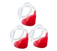 Ciieeo Set 3 Imbuti Trasparente con Tubo Flessibile per Carburante e Olio Imbuto Riutilizzabile per Auto Beccuccio Angolato per Facilità Versamento