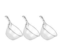 Ciieeo Set 3 Mestoli di Plastica per Acqua Manico, Contenitori Multifunzionali per Cucina e Bagno, Mestoli Grandi Ergonomici per Versare e Misurare Liquidità, Uso Domestico