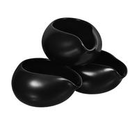 Ciieeo Set 3 Pezzi Brocche per Latte in Ceramica Nero, Design Vintage e Nordic, per Servire Latte e Sciroppo Durante Coffee And Tea Service