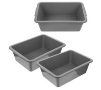 Ciieeo Set 3 Pezzi Contenitori in Plastica Rettangolari Impilabili, Resistenti Agli Urti, Leggeri per Raccolta Rifiuti e Bevande in Cucina o Sotto Lavello
