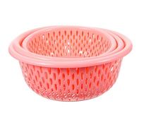 Ciieeo Set 3 Pezzi Scolapasta da Cucina in Plastica Blu per Lavare e Conservare Frutta e Verdura Multiuso Elegante e Resistente Colore Casuale