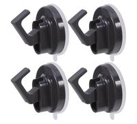 Ciieeo Set 4 Ganci Ventosa per Bagno in Plastica, Resistenti e Multipurpose, per Asciugamani e Utensili in Doccia e Bagno, Design Moderno senza Residui
