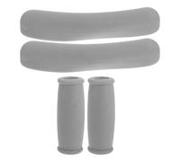 Ciieeo Set 4 Pezzi Cuscinetti Ascellari e Impugnature di Ricambio per Stampelle e Deambulatori Imbottitura Antiscivolo in Gomma Lavabile per Bastoni da Passeggio Accessori Comfort per