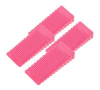 Ciieeo Set 4 Pezzi Fermaporta a Cuneo in Plastica la Parte Inferiore della Porta Fermaporta di Sicurezza Anticollisione per Casa e Ufficio Pratici AntiGraffio Rosa Medio