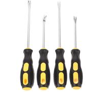 Ciieeo Set 4 Pezzi Levapunti 4 Pollici Impugnatura in Gomma, Estrattore Chiodi e Graffette per Tappezzeria, Utensile Manuale Leggero e Compatto per Falegnami e Fai da Te