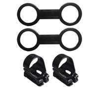 Ciieeo Set 4 Pezzi Supporti per Cinturino Maschera da Snorkeling in Silicone e ABS, Blocco Flessibile per Boccaglio, Clip Regolabile per Accessori Immersioni Subacquee, Leggero