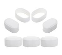 Ciieeo Set 5 Mini Cuscini Porta Orologi in PU Bianchi Custodia, Inserti per Espositori e Scatole, per Viaggio, Ufficio e Caricatori per Orologi Compact