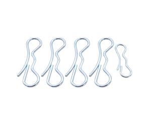 Ciieeo Set 5 Pezzi Coppiglie Divise in Lega di Acciaio Resistente, Perno a Molla Portatile per Fissaggio Industriale, Alta Stabilità e Resistenza alla Corrosione per Uso Meccanico