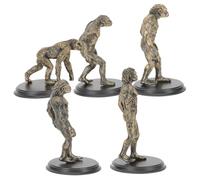 Ciieeo Set 5 Pezzi Modelli Plastica Uomo Scimmia Educativo Per Bambini, Supporto Didattico Evoluzione Umana, Giocattoli Cognitivi Riutilizzabili Dimensioni Compatte Per Apprendimento Scolastico