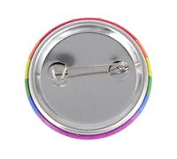 Ciieeo Set 5 Spille Arcobaleno in Metallo Rotonde Leggere, Spilla Colorata per Borse, Vestiti e Sciarpe Antiscivolo, Accessori Pride Lgbtq per Abbigliamento Donna