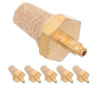 Ciieeo Set 6 Ugelli in Rame M5 Filtro e Silenziatore in Ottone per Macchina del Fumo da Palco Accessori Pneumatici per Riduzione Rumore e Filtrazione Nebbia per Sistemi Effetti Speciali