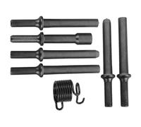 Ciieeo Set 7 Pezzi Punte per Martello Pneumatico Scalpello, Utensile per Rivetti Solidi con Molla Antivibrazione, Accessori per Rivettatrice Pneumatica per Assemblaggi Automobilistici