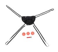 Ciieeo Set Canestro da Basket per Trampolino Esterno con Telaio Robusto, Pompa per Gonfiaggio Rapido e 3 Palloni, Accessorio Sportivo per Giochi Familiari e attività Ricreative