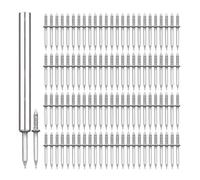 Ciieeo Set Chiodi Doppia Testa in Ferro senza Cuciture da 100 Pezzi Manicotto Chiodi a Testa Piccola per Battiscopa e Fissaggio Quadri su Cartongesso Installazione senza Danni per Uso