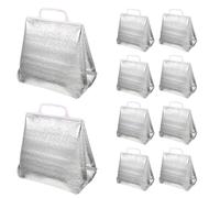 Ciieeo Set da 10 Borse Termiche per Alimenti Isolamento 3mm Borse da Ristorante Multifunzionali di Grande Capacità 22x14x37 Cm e Trasporto Torte Leggere e Resistenti per Consegna