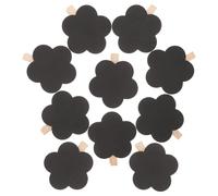 Ciieeo Set da 10 Clip per Lavagna in Legno Morsetti per Etichette Alimentari, Mini Lavagnette Cancellabili per Promemoria, per Festa, Bar e Ristoranti, Decorazione e Segnalazione