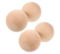 Ciieeo Set da Gioco per Croquet 4 Palline in Legno Naturale 6 Cm per Giardino e Feste, Sfere Artigianali Non Finite per attività Ricreative all’Aperto e Lavori Creativi