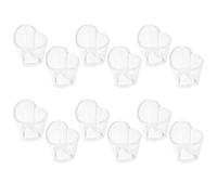 Ciieeo Set di 12 Bicchierini da Shot a Forma di Cuore in Plastica da 30ml, Design Romantico, Facili da Pulire e Riporre, per Feste di San Valentino Riutilizzabile