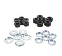 Ciieeo Set di Ammortizzatori in PVC per Pattini a Rotelle e Skateboard, Doppia Serie Foro Centrale da 10mm, Accessori per Pattinaggio Indoor e Park, Ammortizzatore Sostitutivo per Guida