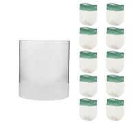 Ciieeo Set Paralume per Lampada a Gas da Esterno 1 Paralume Grande e 10 Mantelli Verdi Resistente al Calore e Protezione UV Accessori per Lanterne a Cherosene per Campeggio e attività