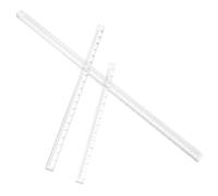 Ciieeo Set Righelli Trasparenti 3 Pezzi 15-20-30 Cm in Acrilico, Strumento di Disegno Preciso per Ufficio, Scuola e Progettazione Tecnica, Cancelleria per Studenti e Architetti