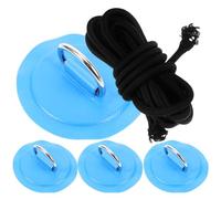 Ciieeo Set Toppe Anello per Kayak e Canoe, Accessori per Barche Gonfiabili Corda Elastica e Fibbia in Acciaio Inox, Kit Completo per Organizzazione e Fissaggio Attrezzature Sportive