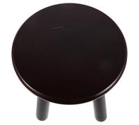Ciieeo Sgabello in Legno Rotondo a 4 Gambe, Seduta Multipurpose Supporto Robusto, Stile Rustico Vintage per Camere da Letto e Soggiorni, Eleganza